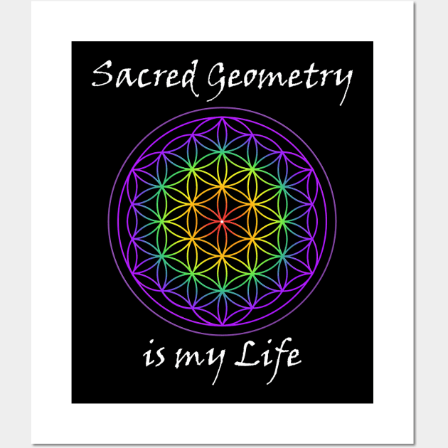 Sacred Geometry is my Life Wall Art by MettaArtUK